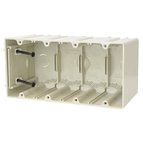 four gang metal box|4 gang outdoor outlet box.